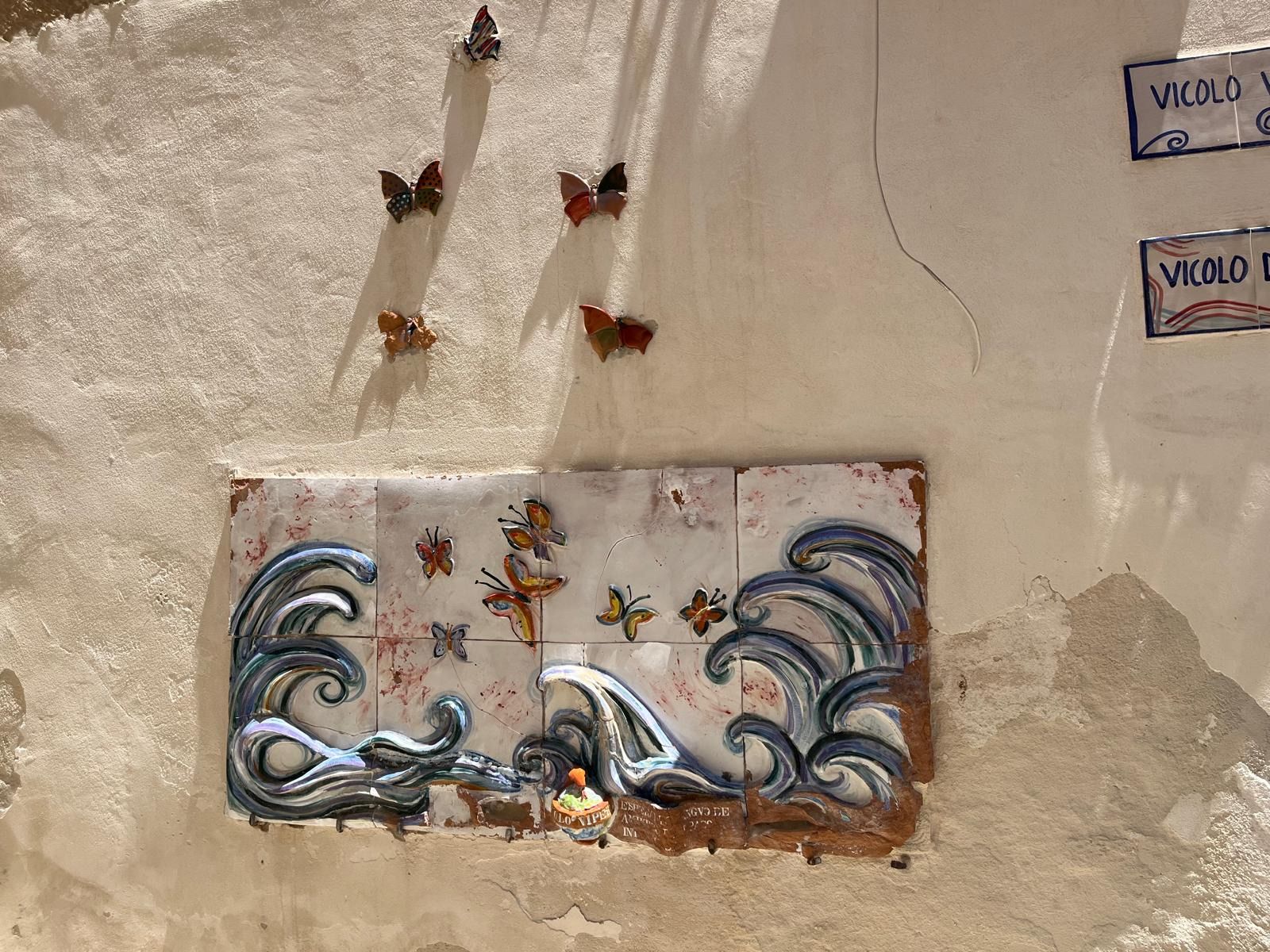 Maioliche decorate nella Casbah di Mazara del Vallo
