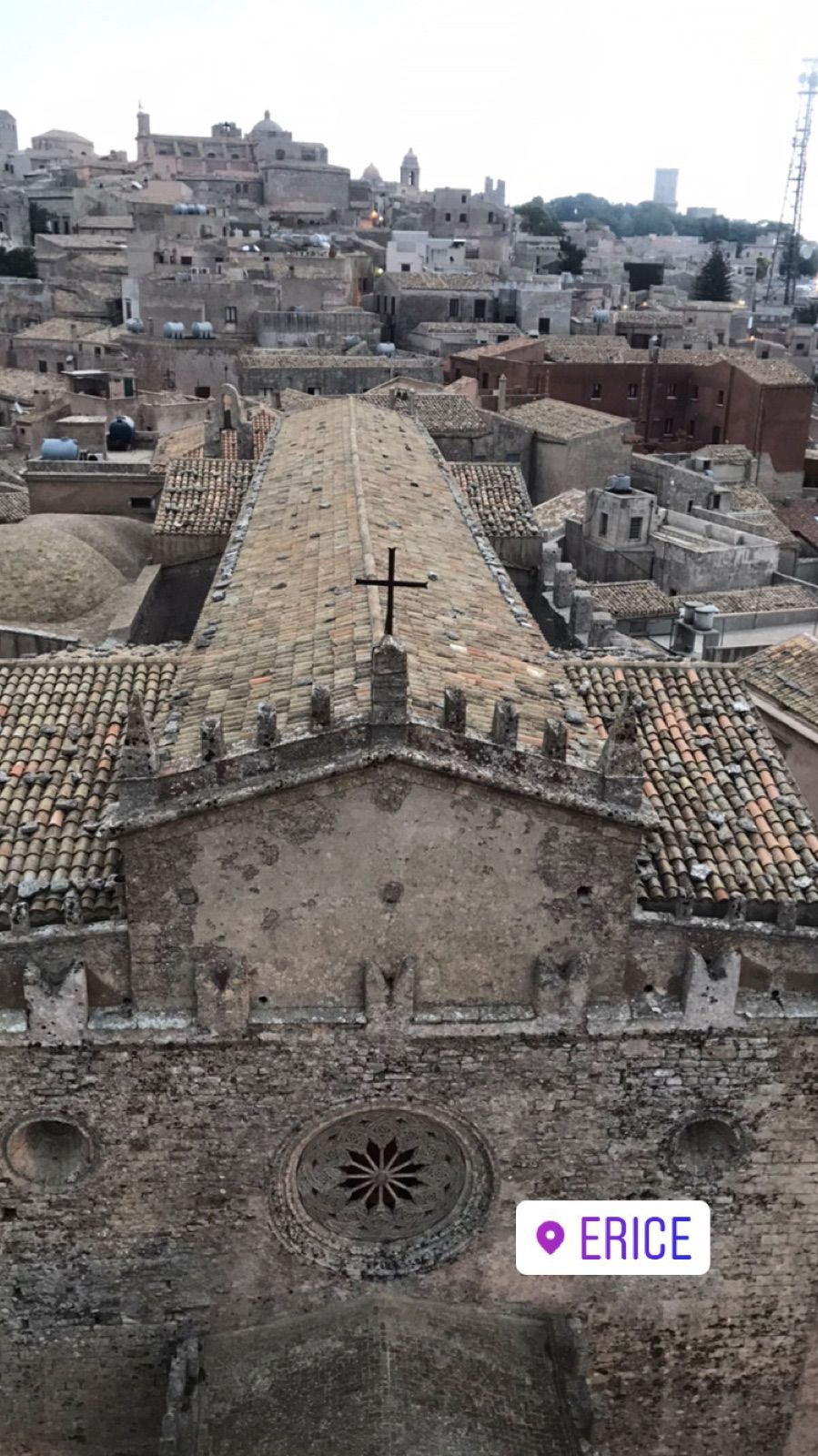 La cattedrale a Erice, in Sicilia occidentale