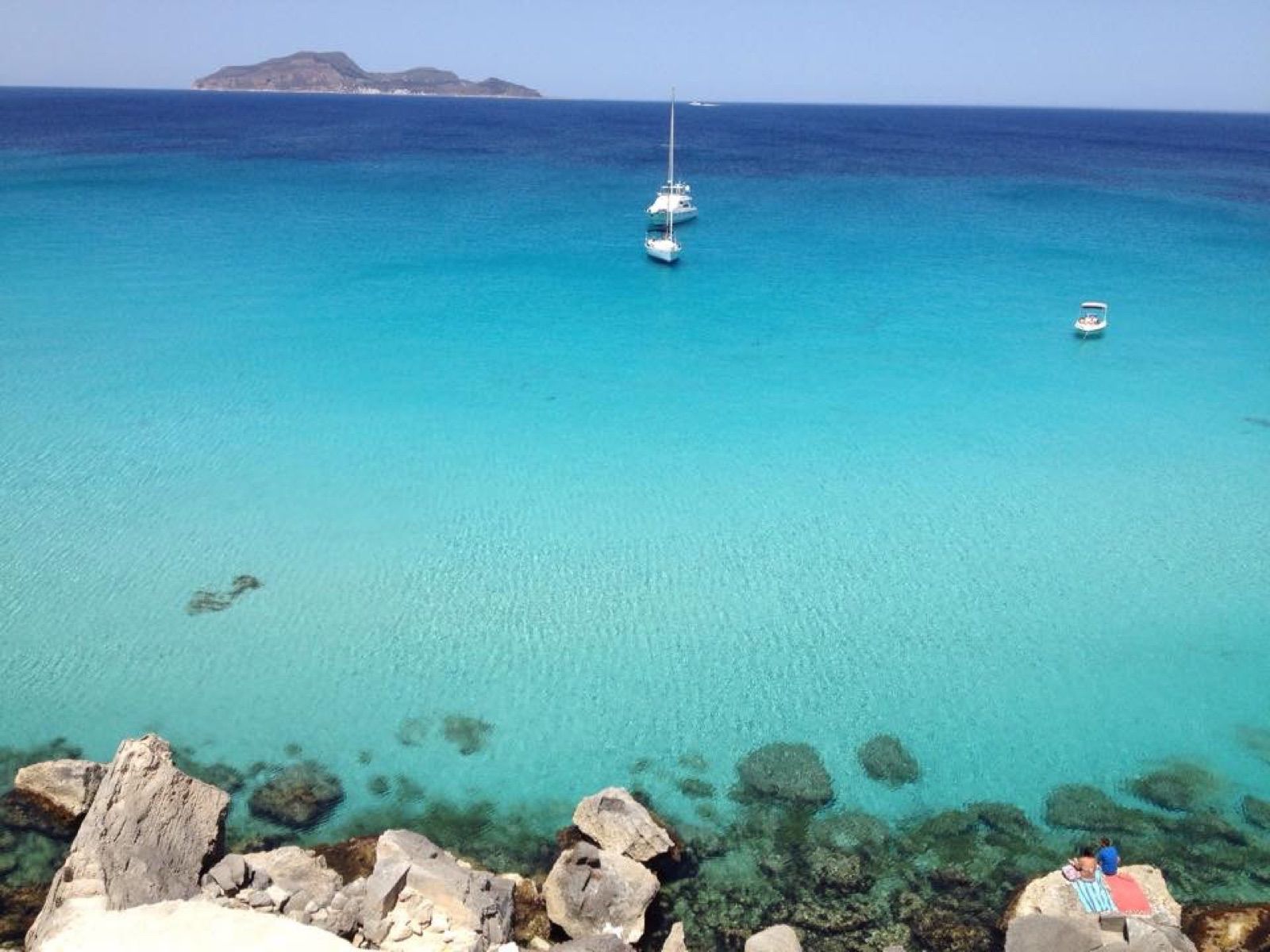 Beach in the Egadi Islands, an hour from Mazara del Vallo
