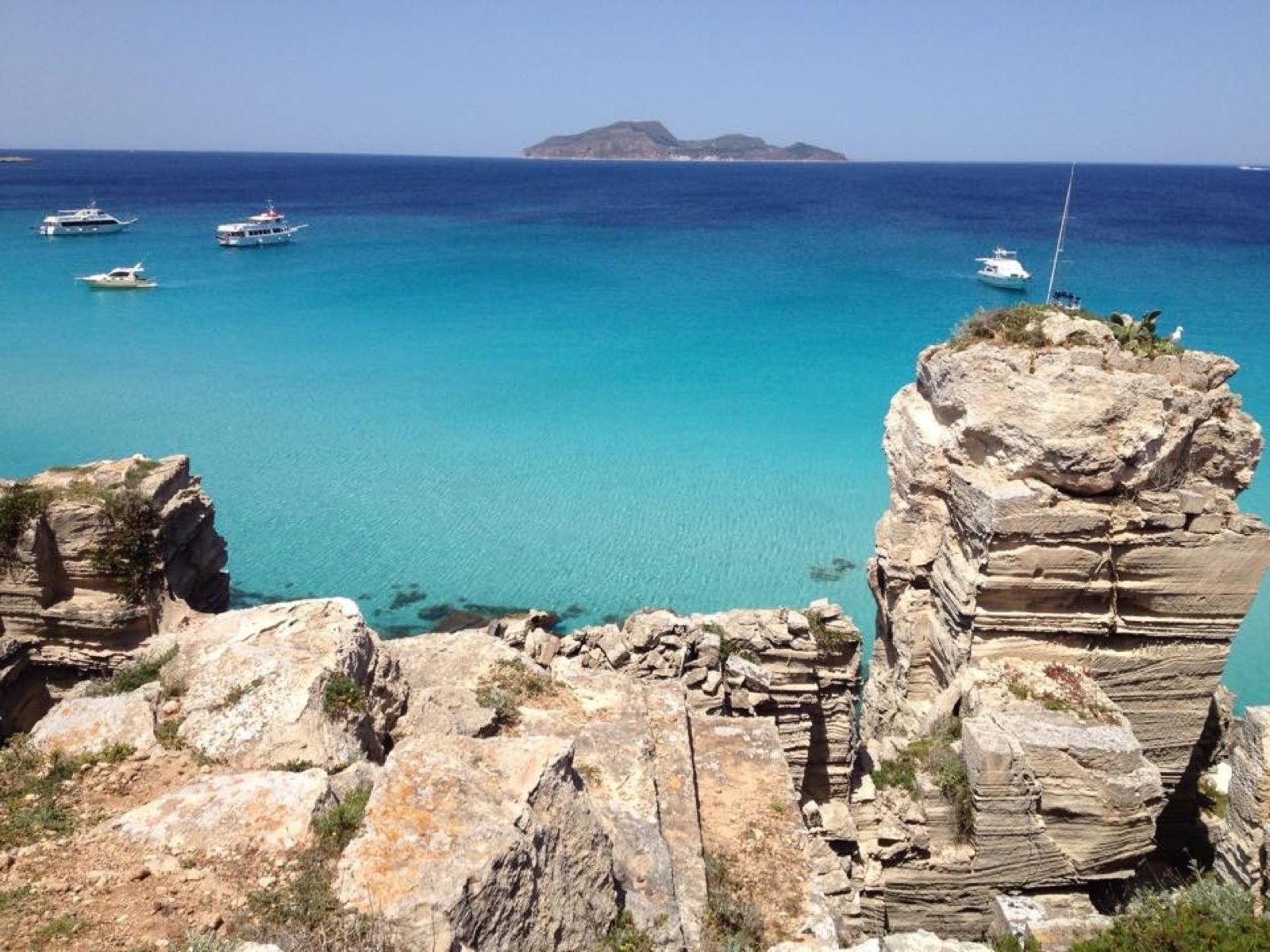 Beach in the Egadi Islands, an hour from Mazara del Vallo