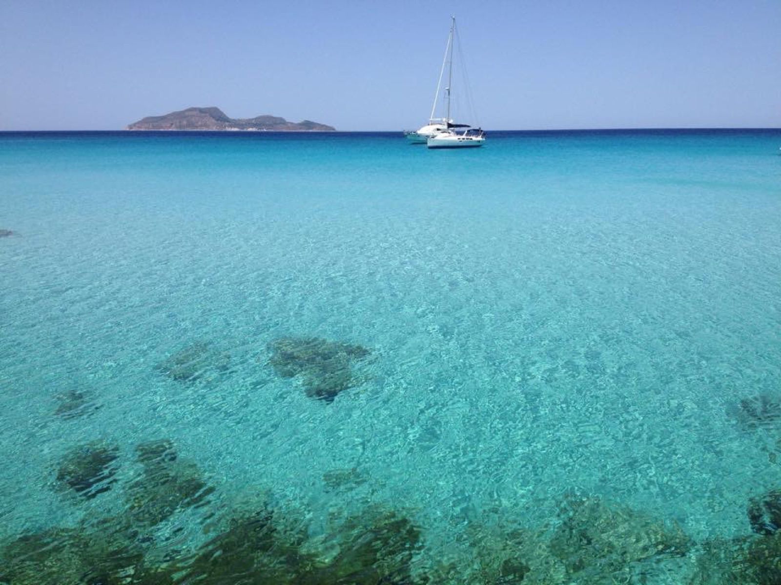 Beach in the Egadi Islands, an hour from Mazara del Vallo