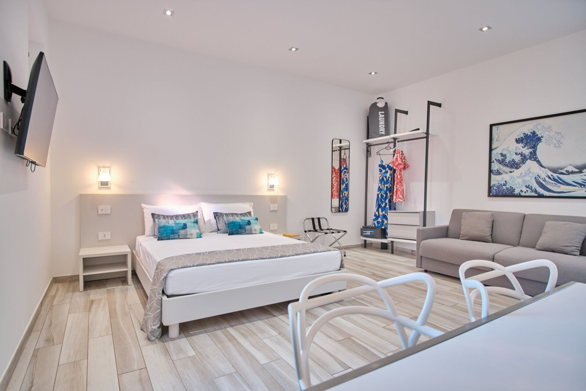 Zona giorno del Monolocale con Terrazza Privata — Sunset Terrace Mazara del Vallo